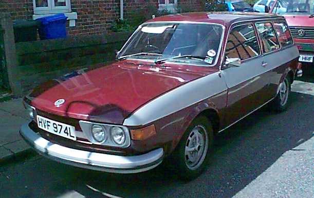 Derrick Riley's burgundy 412 LE wagon