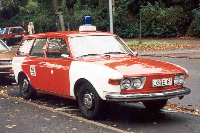 Lüneburg fire department wagon - front view