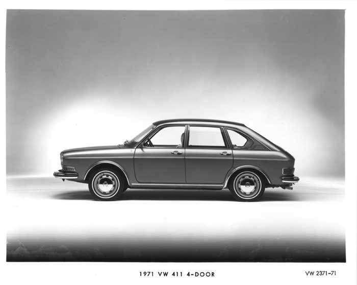 A press picture of the 1971 VW 411 4-door Sedan